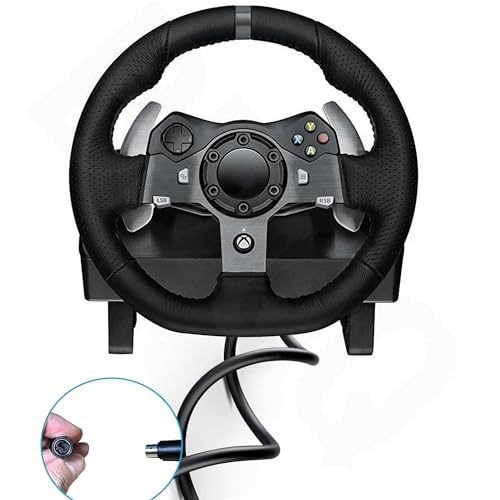 BDQQ Upgraded Replacement USB Breakaway Cable for Logitech G920, Ferrari 458 Spider Racing Wheel Driving Force, Fast Data Transmission, Built-in Anti-Interference Ring