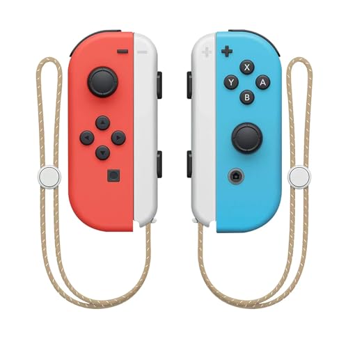 Wrist Strap for Switch Joycon – 2 Pack White Lanyard Attachments Replacement Parts Accessories with for Joy Con Controller