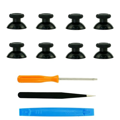 CTHTBZ 8PCS Replacement Thumbstick for Xbox one S/X/Elite Controller, Joysticks Repair Kit for Xbox Series X & S Controller, Custom Analog Thumb Sticks Parts for Xbox Core Controller (Black)