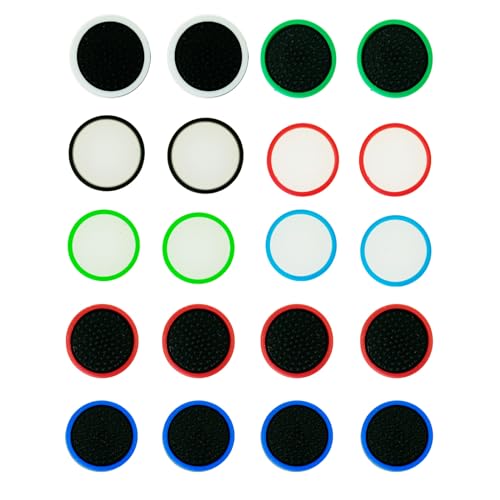CTHTBZ 20PCS Silicone Joy-Con Thumb Grip Caps, Analog Thumbstick Joystick Covers Compatible with Nintendo Switch/Lite/OLED Controller Accessories