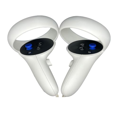 Replacement Thumbsticks for Oculus Quest 2 Left Right Controller, Custom Analog Thumb Sticks for Meta Quest 3 Controller, VR Accessories Repair Kit Joysticks Cover Buttons for Metaquest Pro - Blue