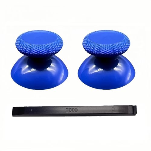 Replacement Thumbsticks for Oculus Quest 2 Left Right Controller, Custom Analog Thumb Sticks for Meta Quest 3 Controller, VR Accessories Repair Kit Joysticks Cover Buttons for Metaquest Pro - Blue