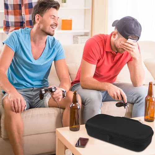 Bougraite Carrying Case for PlayStation Portal Remote Player, Hard EVA Shell Portable Travel Handbag, Durable Shockproof Anti-Scratch Full Protection Storage Bag for PlayStation 5 Portal, Black