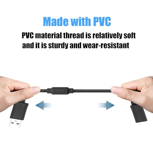 Proate USB Replacement Breakaway Cable for Logitech G920 Driving Force,Ferrari 458 SpiderRacing Wheel,10inch (Black)