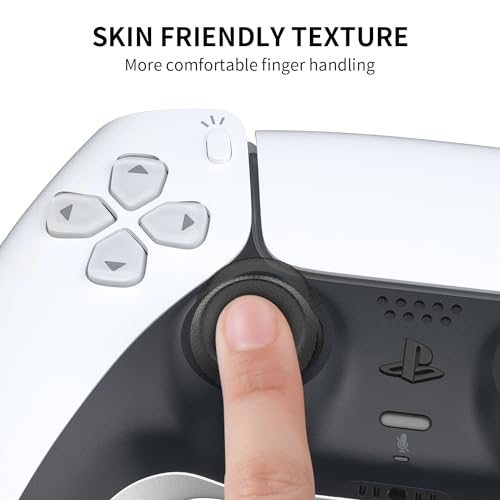 RGEEK Thumbsticks Replacement for PS5 Controller, Analog Stick Joysticks Grip Caps with Repair Kit for Playstation 5 Dualsense Controller, Black