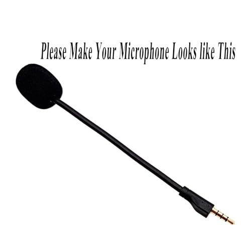 NewTH Replacement Game Mic for Steelseries Arctis 1 Headphones Detachable Microphone Boom for Gaming Headsets PS4 Pro PS5 Xbox One X Computer PC Mac 3.5mm Jack Noise Cancelling