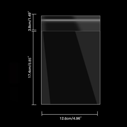 ASTONEY 100 PCS Resealable Sleeve OPP Plastic Bags for Nintendo Switch Game Case Resealable Protective Sleeve OPP Plastic Bags for NS Cartridge