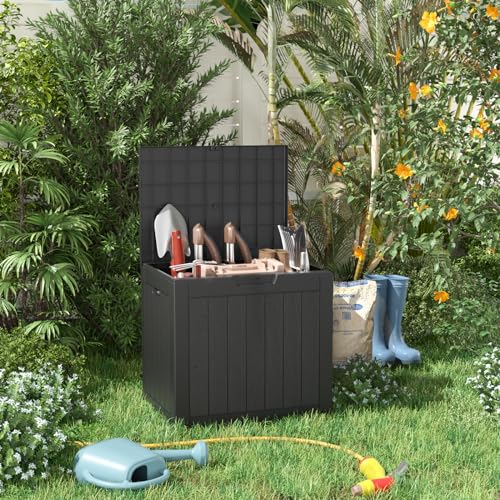 31 Gallon Resin Deck Box for Outdoor Storage