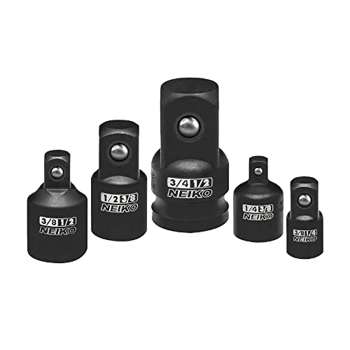 NEIKO 30249A 5 Piece Impact Socket Adapter Set