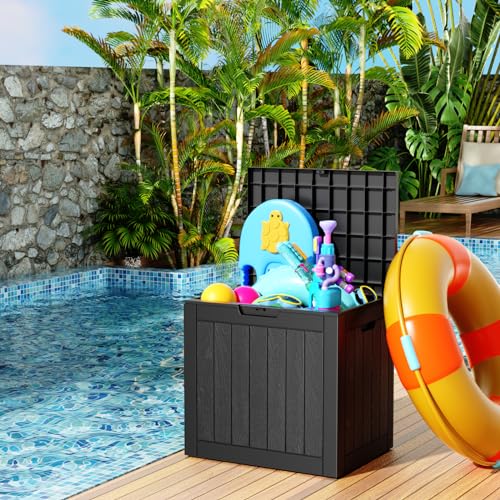 31 Gallon Resin Deck Box for Outdoor Storage