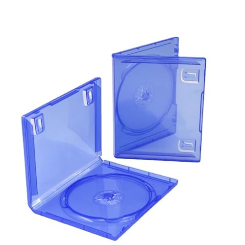 2 Pcs Video Game Storage Case for Sony Playstation 5 for PS5,Replacement CD Game Case Blue Cover Protective Box Game Disk Holder Discs Storage Bracket Box