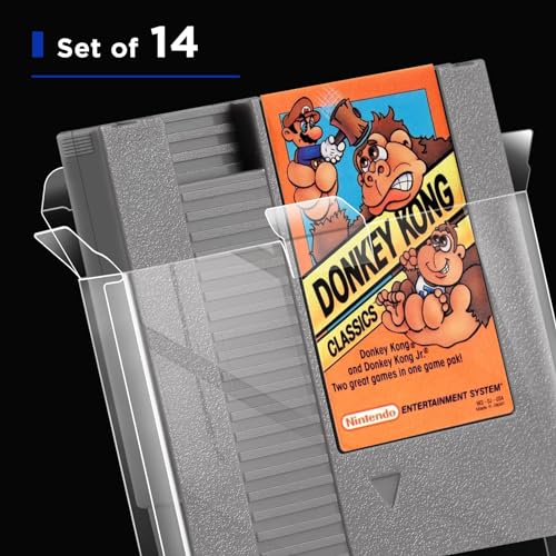 NES-Cartridge-Case Protector, Compatible for Legend of Zelda, Mario Bros, Mega Man, Metroid, Super Mario (Ultimate 14 Packs)
