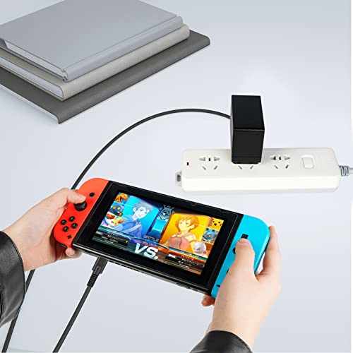 Fast Charger for Nintendo Switch AC Adapter 15V 2.6A Power Supply for Switch OLED/Switch Dock and Pro Controller (Support TV Mode) Travel Wall Charger with 6FT USB C Cable