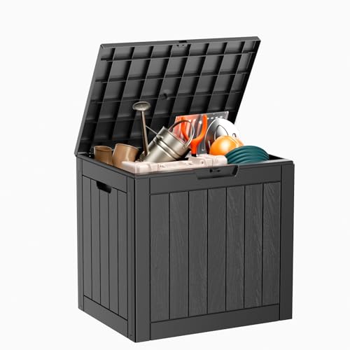 31 Gallon Resin Deck Box for Outdoor Storage