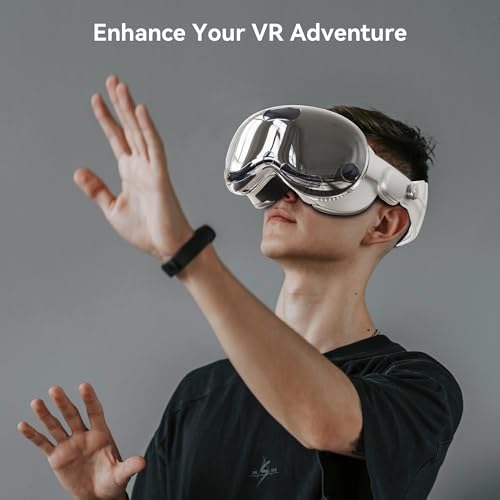 SkyArmor Upgrade TPU Protective Cover for Apple Vision Pro Case, Transparent TPU Anti-Scratch Soft Slim Screen Protective Cover for Vision Pro VR Headset Glasses Accessories 2024