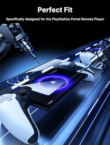 JSAUX PlayStation Portal Screen Protector 2-Pack, Ultra HD Tempered Glass Screen Protector for PS Portal Remote Player, 8 inch Anti-Scratch Screen Protector for PlayStation 5 Portal Remote Player