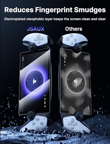 JSAUX PlayStation Portal Screen Protector 2-Pack, Ultra HD Tempered Glass Screen Protector for PS Portal Remote Player, 8 inch Anti-Scratch Screen Protector for PlayStation 5 Portal Remote Player