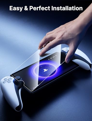 JSAUX PlayStation Portal Screen Protector 2-Pack, Ultra HD Tempered Glass Screen Protector for PS Portal Remote Player, 8 inch Anti-Scratch Screen Protector for PlayStation 5 Portal Remote Player