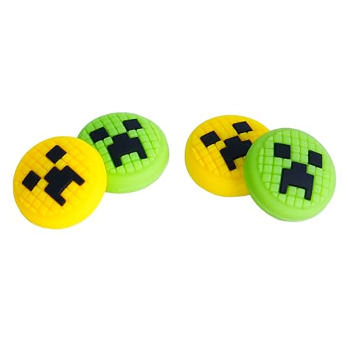 TIKOdirect Cute Thumb Grip Caps Compatible with Switch Joy-con/OLED/Switch Lite, Kawaii Joystick Cap Grip 4PCS Soft Silicone Protective Button Cover, Green