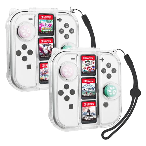 TGDPLUE 2 Pack Switch Joy-cons Case,Switch Controller Storage Case Shell Compatible with Nintendo Switch Joycons,Portable Dust-Proof Protective cover Travel Case for Switch/OLED Joy Con