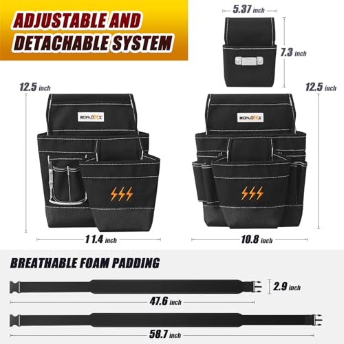 BOMOKS Magnetic Tool Belt with Quick Release Buckle