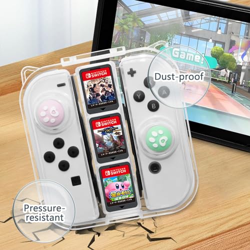 TGDPLUE 2 Pack Switch Joy-cons Case,Switch Controller Storage Case Shell Compatible with Nintendo Switch Joycons,Portable Dust-Proof Protective cover Travel Case for Switch/OLED Joy Con