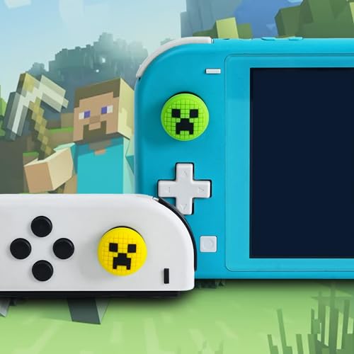 TIKOdirect Cute Thumb Grip Caps Compatible with Switch Joy-con/OLED/Switch Lite, Kawaii Joystick Cap Grip 4PCS Soft Silicone Protective Button Cover, Green