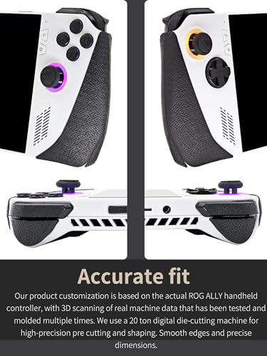 Luck&Link Anti-Skid Controller Grip for ROG Ally,Textured Skin kit,for ROG Ally Sweat-Absorbent Controllers Handle Grips, Buttons