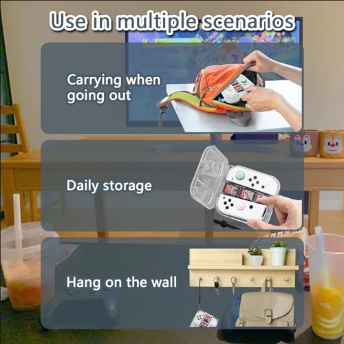 TGDPLUE 2 Pack Switch Joy-cons Case,Switch Controller Storage Case Shell Compatible with Nintendo Switch Joycons,Portable Dust-Proof Protective cover Travel Case for Switch/OLED Joy Con