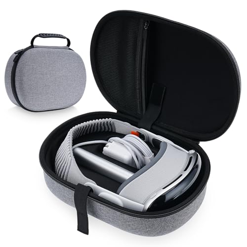 ZOOS for Apple Vision Pro Case Hard Carrying Case for Vision Pro Accessories VR Headset, Shockproof Waterproof Travel Case Storage Bag Compatible with Apple Vision Pro for Travel Home Storage, Grey