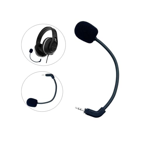 Recon 500 Mic Replacement for Turtle Beach Headset, 2.5mm Detachable Microphone Boom Piece Work on PS4 PS5 Xbox
