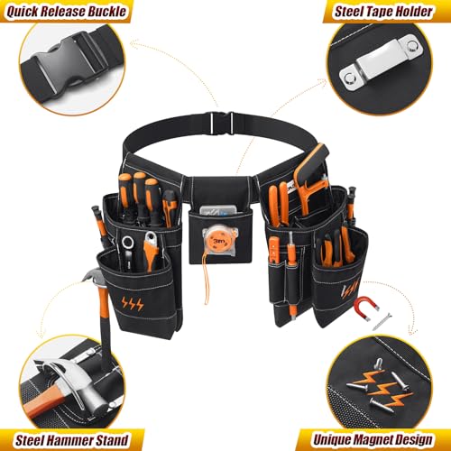 BOMOKS Magnetic Tool Belt with Quick Release Buckle