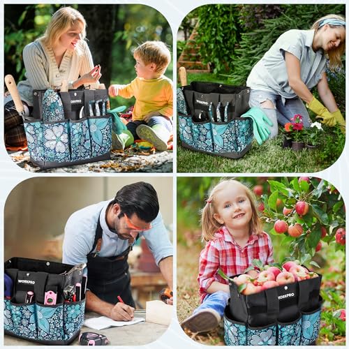 WORKPRO Garden Tool Bag with 9 Pockets