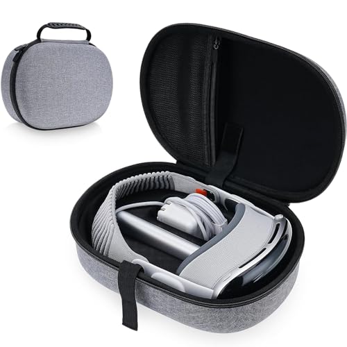 ZOOS for Apple Vision Pro Case Hard Carrying Case for Vision Pro Accessories VR Headset, Shockproof Waterproof Travel Case Storage Bag Compatible with Apple Vision Pro for Travel Home Storage, Grey