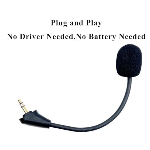 NewTH Replacement Cloud Alpha Game Mic Noise Cancelling Microphone Boom only for Kingston HyperX Cloud Alpha/Cloud Alpha S Pro PS4 PS5 Computer PC Gaming Headsets 3.5mm Jack