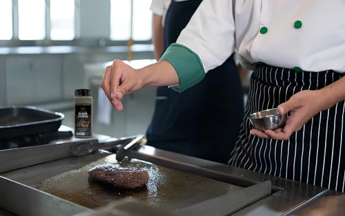 Fresh Finest Black Pepper – 15.5oz Ground Pepper – Freshly Ground Black Pepper Bulk for Home and Commercial Cooking - Course Grind Black Pepper in Practical Container – Pure Ground Pepper