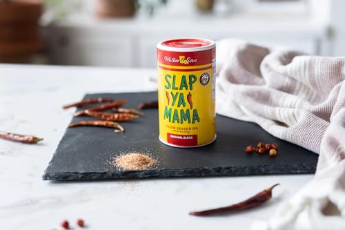 Slap Ya Mama Cajun Seasoning, All Natural Cajun Seasoning from Louisiana, Original Blend, MSG Free and Kosher, 4 Ounce (2-Pack) + Deal Dave Card