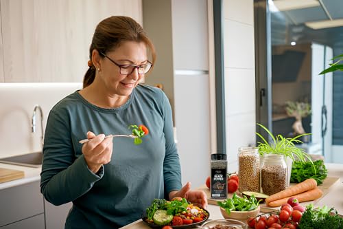 Fresh Finest Black Pepper – 15.5oz Ground Pepper – Freshly Ground Black Pepper Bulk for Home and Commercial Cooking - Course Grind Black Pepper in Practical Container – Pure Ground Pepper