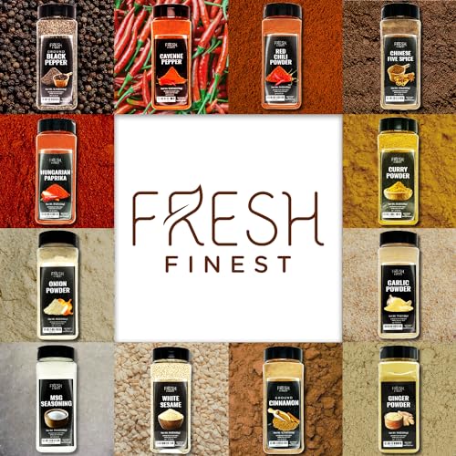 Fresh Finest Black Pepper – 15.5oz Ground Pepper – Freshly Ground Black Pepper Bulk for Home and Commercial Cooking - Course Grind Black Pepper in Practical Container – Pure Ground Pepper