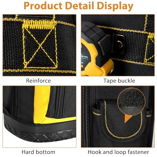 OUUTMEE Waterproof Tool Backpack with Multi-Use Pockets