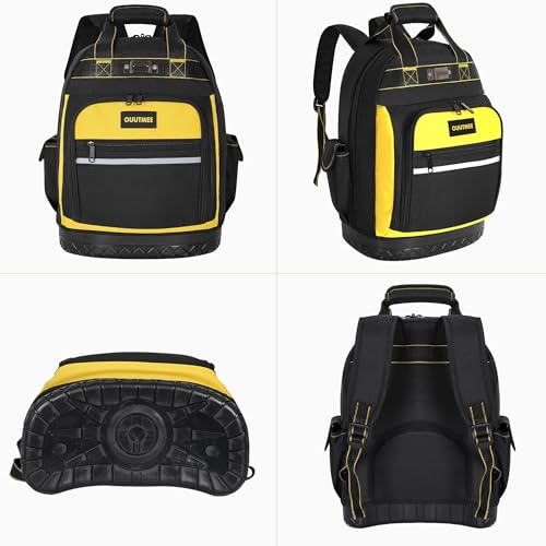OUUTMEE Waterproof Tool Backpack with Multi-Use Pockets