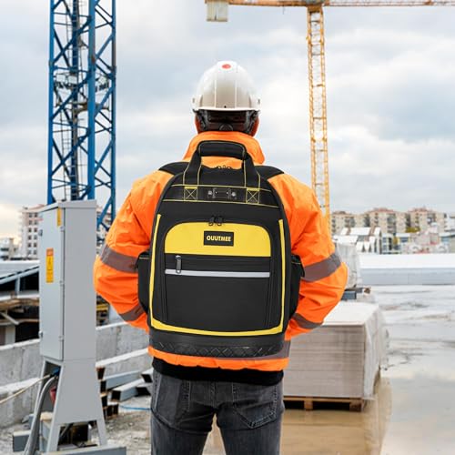 OUUTMEE Waterproof Tool Backpack with Multi-Use Pockets