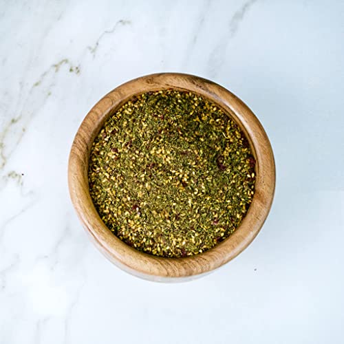 Za'atar by Z&Z | Za'atar Spice Blend with Zaatar Spice, Sumac, & Toasted Sesame Seeds | Za'atar Seasoning for Breads, Salads, Chicken, or Snacks | Savory & Tangy Palestinian Zaatar Seasoning, 2 Oz