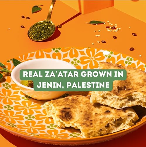 Za'atar by Z&Z | Za'atar Spice Blend with Zaatar Spice, Sumac, & Toasted Sesame Seeds | Za'atar Seasoning for Breads, Salads, Chicken, or Snacks | Savory & Tangy Palestinian Zaatar Seasoning, 2 Oz