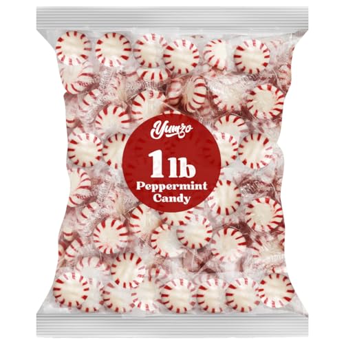 Starlight Peppermints Individually Wrapped Candy Sweets - Starlight Mints Hard Candy Individually Wrapped Office Candy Mints, Perfect Peppermint Candy for Office, 1lb