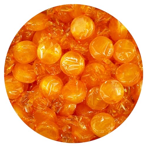 Butterscotch Hard Candy - 1lb Bulk Bag (Approx. 75 pcs) - Individually Wrapped Butterscotch Candy Discs - The Hampton Popcorn & Candy Company