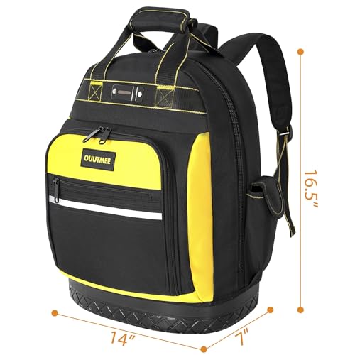 OUUTMEE Waterproof Tool Backpack with Multi-Use Pockets