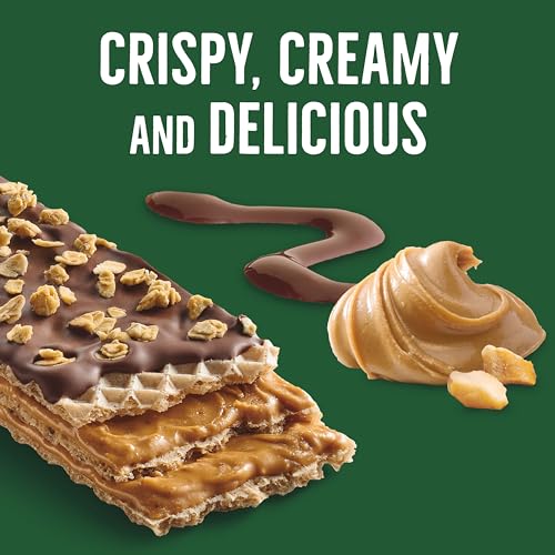 Nature Valley Wafer Bars, Peanut Butter Chocolate Flavored Snacks, 10 Bars, 13 OZ