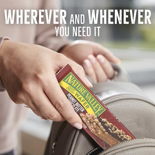 Nature Valley Wafer Bars, Peanut Butter Chocolate Flavored Snacks, 10 Bars, 13 OZ