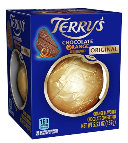 Smiling Sweets Terry's Original and Dark Chocolate Oranges - 2 Pack - One of Each - 5.53oz Each - Easy to break and share with friends and family - Start a new tradition with each flavor